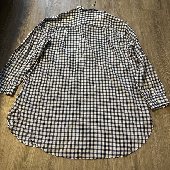 NWT J. Crew Cotton Voile Beach Shirt in Gingham Size XL - Picture 9 of 9